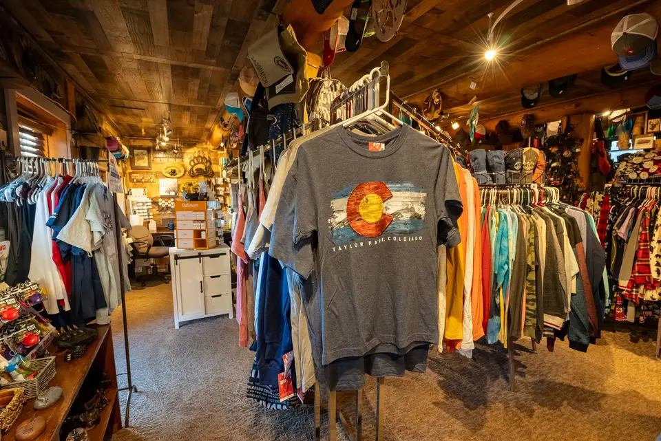 Colorado T-shirts and souvenirs in the gift shop
