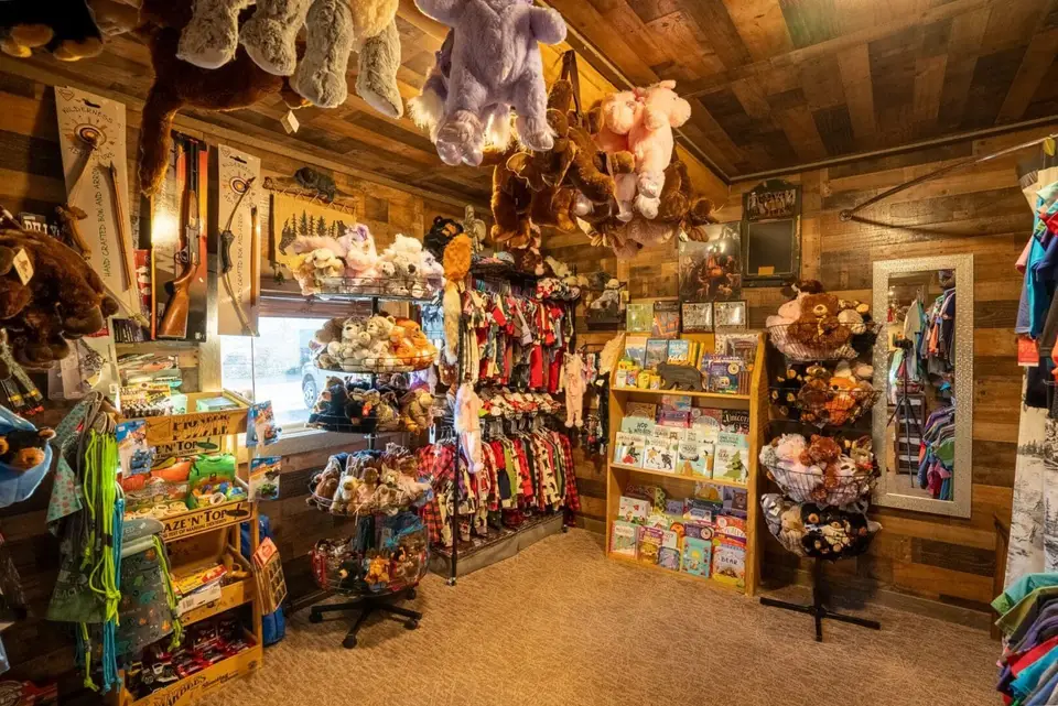 The kids’ corner: plush animals, books and toys